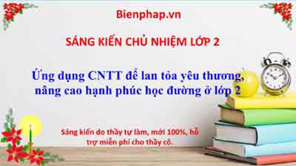 Ứng dụng CNTT để lan tỏa yêu thương, nâng cao hạnh phúc học đường ở lớp 2